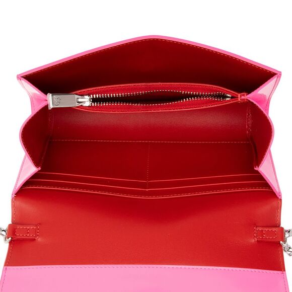Christian Louboutin Patent Leather Loubi154 Chain Wallet - Picture 6 of 16